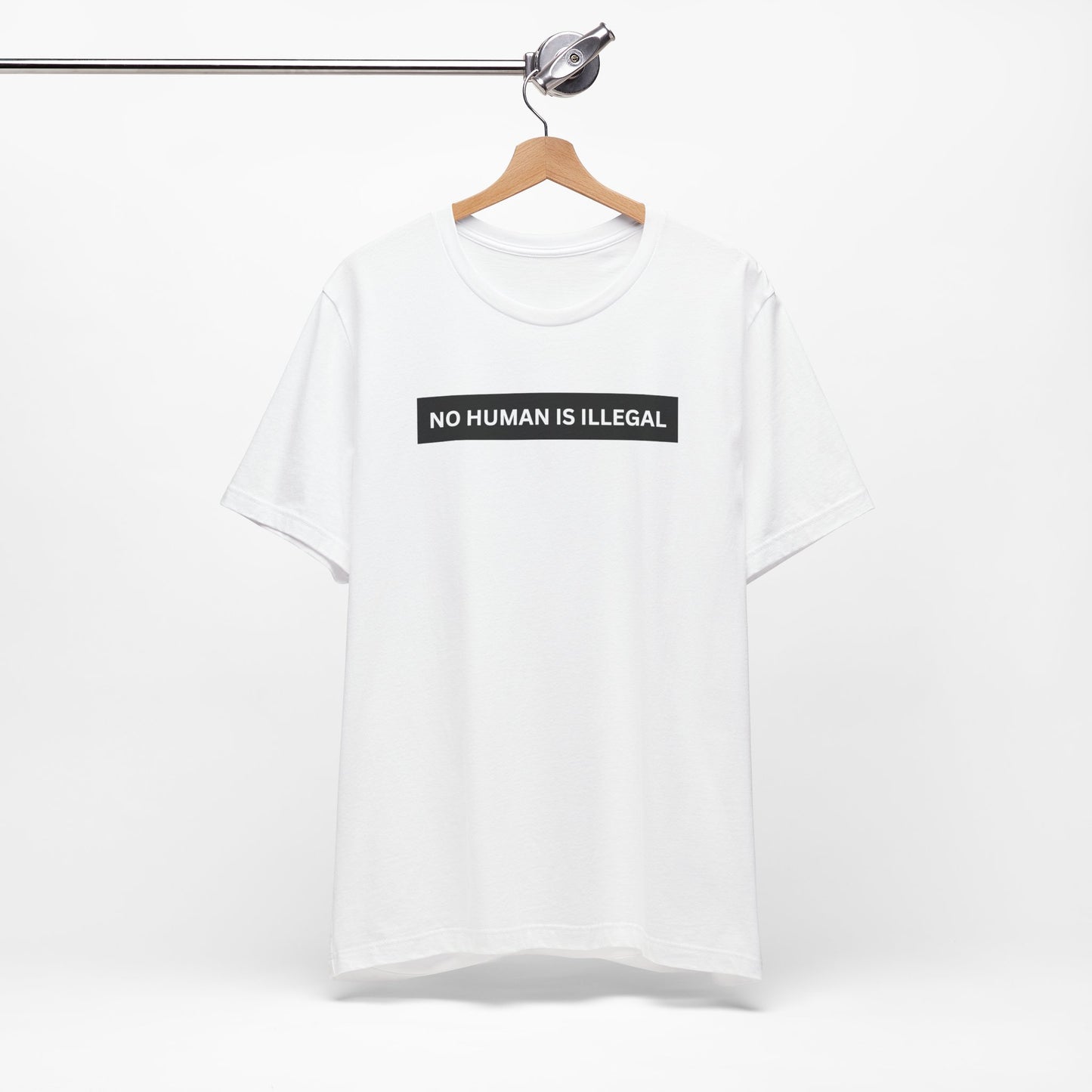 NO HUMAN IS ILLEGAL T-Shirt | No Human is Illegal on Stolen Land | Immigrants make America Great | FDT