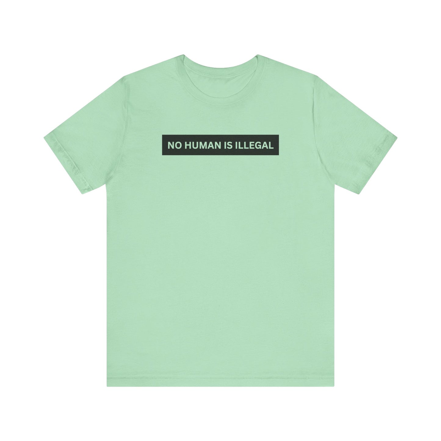 NO HUMAN IS ILLEGAL T-Shirt | No Human is Illegal on Stolen Land | Immigrants make America Great | FDT