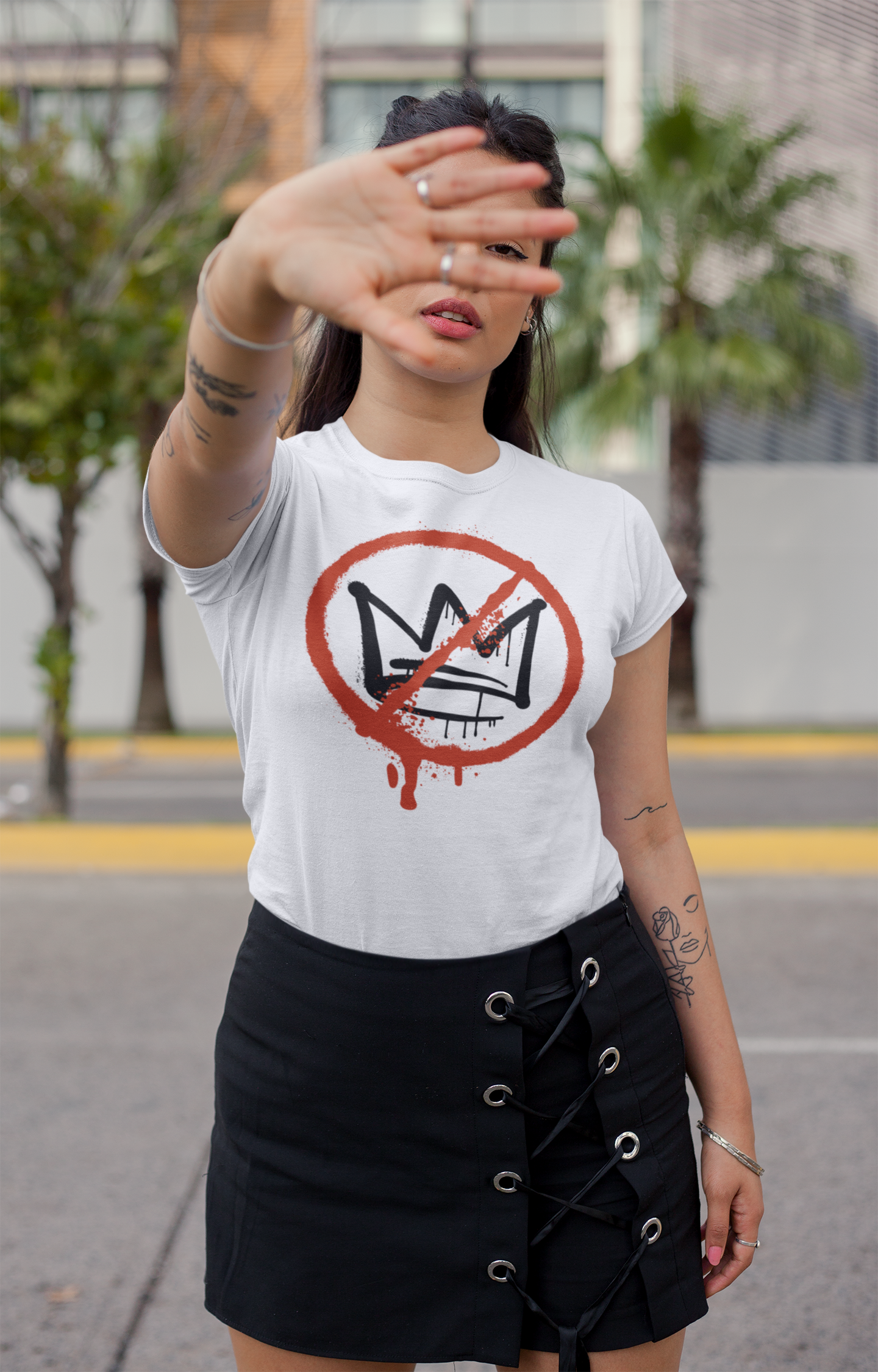 NO KINGS Graffiti T-Shirt | Protest Shirt | No Kings in America | FDT 8647