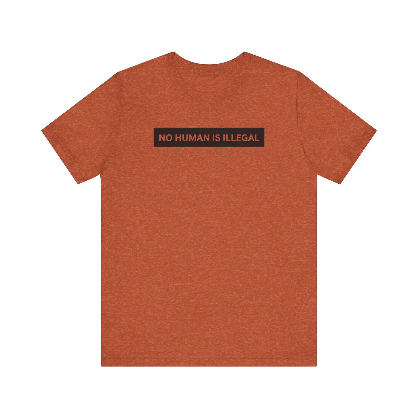 NO HUMAN IS ILLEGAL T-Shirt | No Human is Illegal on Stolen Land | Immigrants make America Great | FDT
