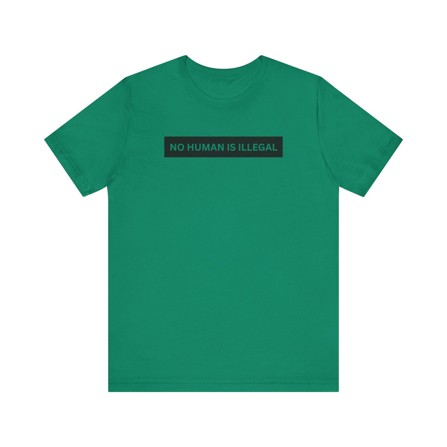 NO HUMAN IS ILLEGAL T-Shirt | No Human is Illegal on Stolen Land | Immigrants make America Great | FDT