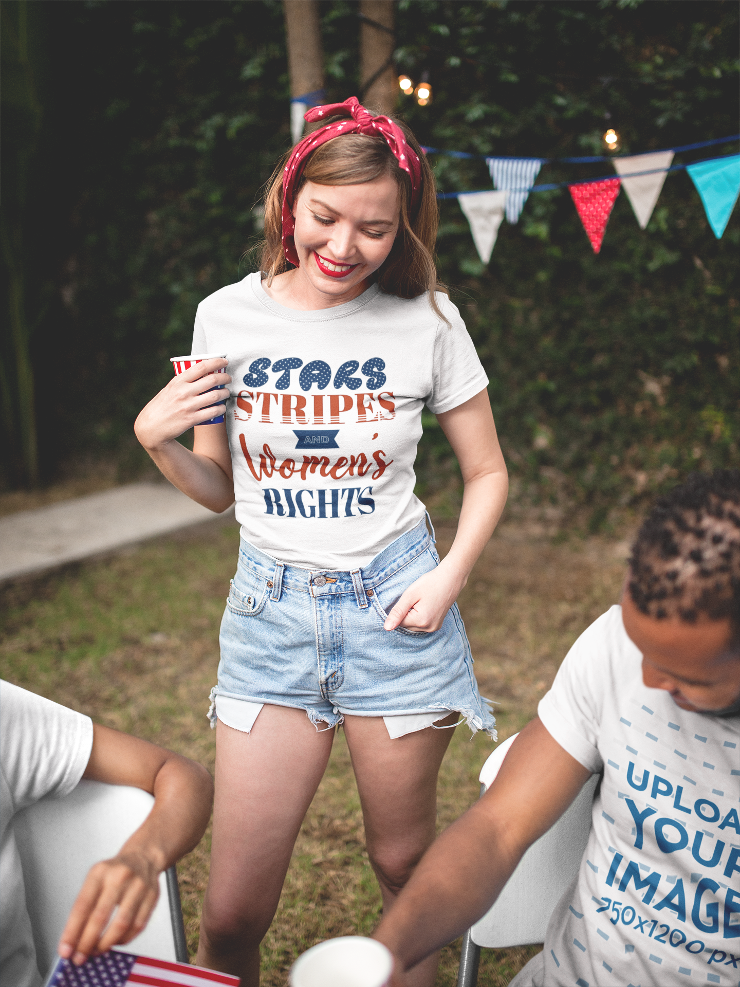 STARS STRIPES & WOMEN'S RIGHTS | 4th of July T-Shirt | Feminist Protest Shirt