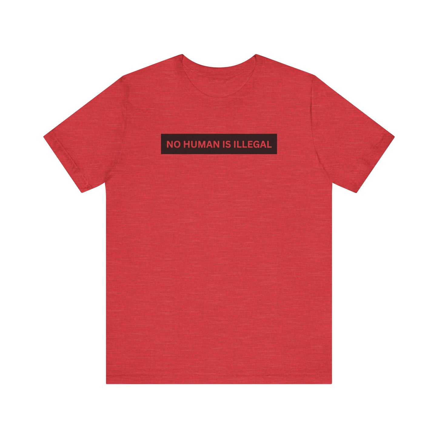 NO HUMAN IS ILLEGAL T-Shirt | No Human is Illegal on Stolen Land | Immigrants make America Great | FDT