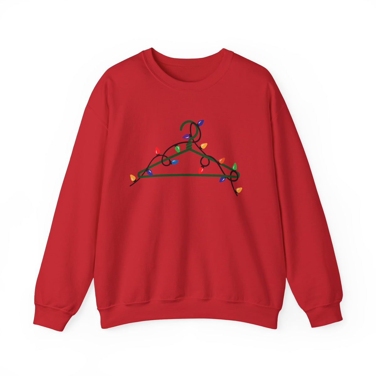 Christmas Lights Hanger Crewneck Sweatshirt | Feminist Christmas | Dissent XMAS | Merry Resistmas! | Feminism Dark Humor | Feminist Holiday Hoodie