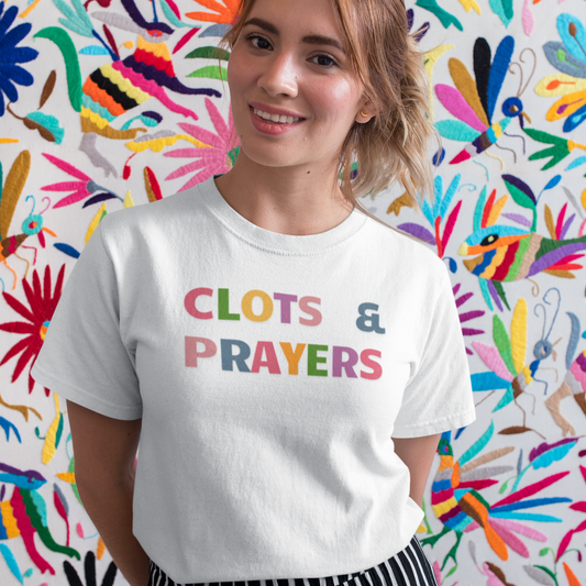 CLOTS & PRAYERS | Hilarious Anti-Trump Shirt | FDT | Colorful Anti-Maga Protest Shirt | 8647 THOUGHTS & PRAYERS JOKE
