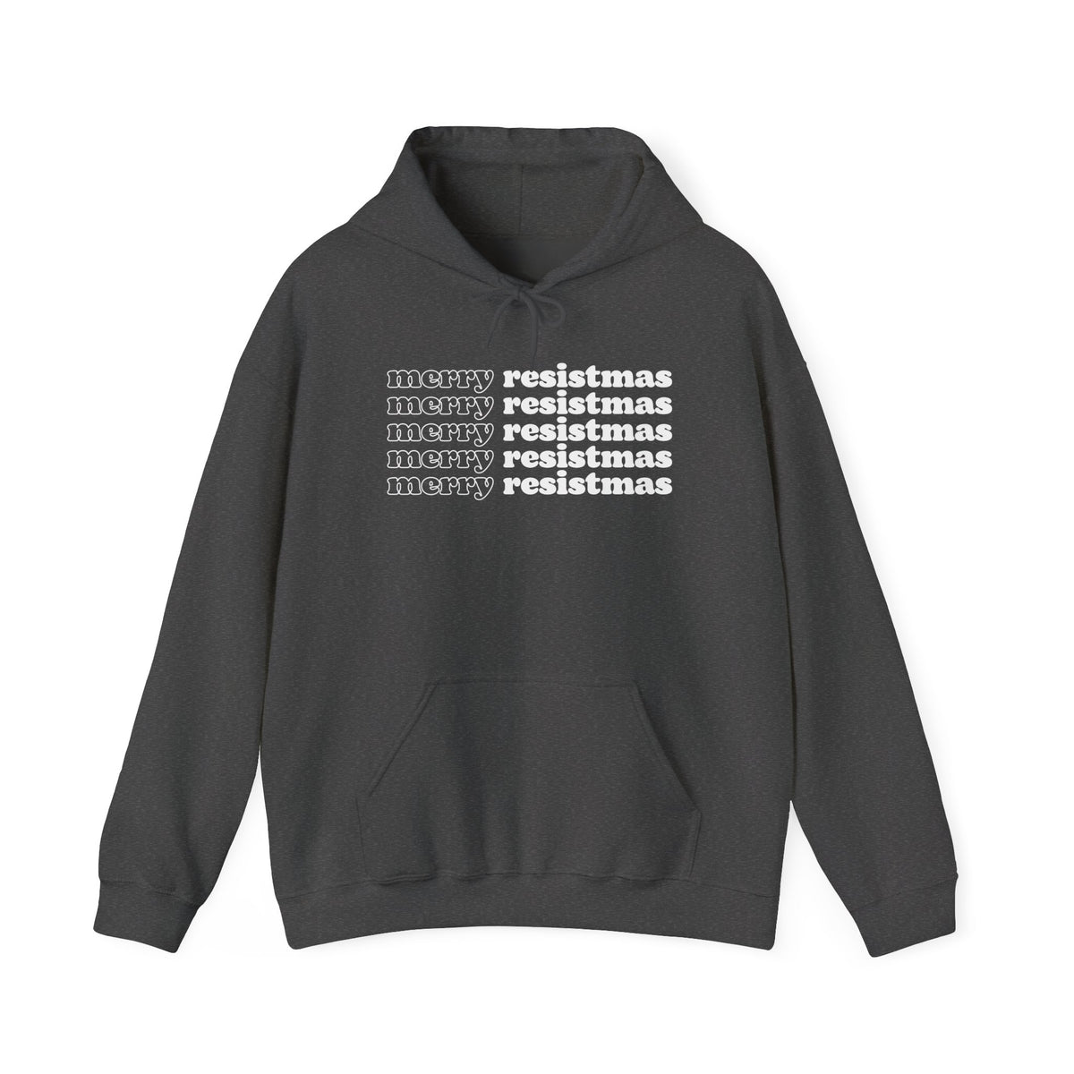 MERRY RESISTMAS Holiday Hoodie | Feminist Christmas Sweatshirt | XMAS Feminism | Activist & Protest Holiday | FDT Christmas Sweater